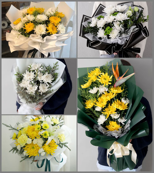 广东江门市台山市海宴镇和阁村白事花束代送